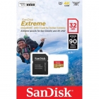 Карта памяти MicroSD 32GB SanDisk Class 10 Extreme UHS-1 V30 90MB/s + SD адаптер